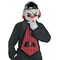 Boys Street Mime Costume Halloween Outfit Scary Vinyl Mask Necktie Top